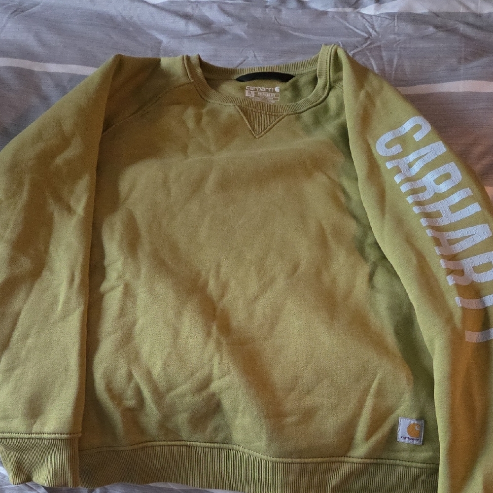 Carhartt Men's Moss Green Crewneck Sweater